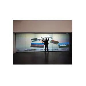 Frameless LCD Touch Screen 3*36 Meters Interactive Screen Finger Precision 2MM Laser VS Infrared Frame