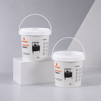 Seaux en plastique cylindriques UMETASS OEM&ODM avec couvercle et poignée, 300 ml-10 L, pour emballage de détergent, lessive en poudre, crème