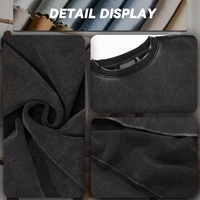 Sweat-shirts rétro 460 GSM pour hommes, haute qualité, personnalisables, effet délavé, nouveau design, coupe oversize, teinture unie, vente en gros