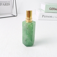 Flacon de parfum vintage en cristal transparent, motif ange, musique, amour, fait main, toucher réel, pompe pulvérisatrice rechargeable, cosmétique violet