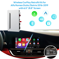 Kit de rétrofit de décodeur vidéo sans fil CarPlay et Android Auto pour Alfa Romeo 6,5'' 8'' Giulia Stelio 2017-2020