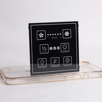 Panneau frontal en acrylique PC/PMMA (noir/coloré) pour consoles de jeux et robots intelligents, panneau de commande et interrupteur d'action