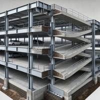 Garage de stationnement en structure métallique avec installation rapide et panneaux résistants aux intempéries