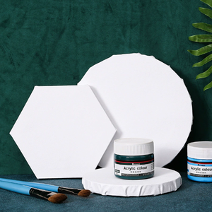 Lienzo de Forma Irregular, Tabla de Dibujo, Acuarela, Acrílico, Algodón, Pintura al Óleo, Redondo, Ovalado, en Forma de Corazón, Hexagonal, <span class=keywords><strong>Lino</strong></span>. - Product Image 4