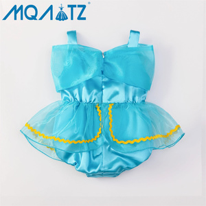 MQATZ nuovo arrivo ragazze blu Cosplay abito da principessa modello solido Costume da neonato per piccola principessa APF02 - Product Image 2