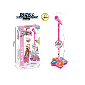 Micrófono Electrónico de Juguete para Niños, Versión Súper Genial con 5 Luces, Micrófono para Cantar con Reproducción de <span class=keywords><strong>Canciones</strong></span>, Venta al Por Mayor - Product Image 1