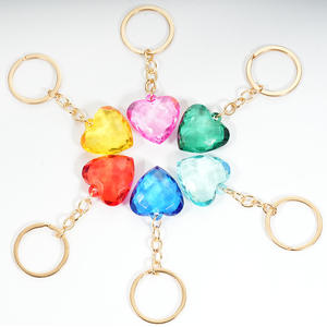 Porte-clés personnalisés en alliage de zinc en forme de cœur, impression par transfert thermique, logo personnalisé, porte-clés légers de haute qualité, cadeaux promotionnels - Product Image 3