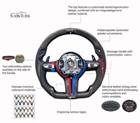 Nouveau volant de direction en fibre de carbone avec LED pour BMW F15 F16 F20 F25 F30 F31 F34 F36 M3 F80 M4 F82 X5 E70 E72 F10