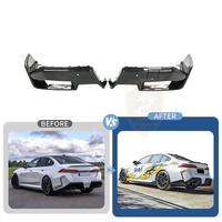 Pour BMW Série 5 G90 M5 2024-2025, kit aérodynamique de diffuseur arrière en carbone sec style MP, séparateur de pare-chocs