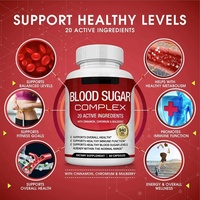 Cápsulas para el Control del Azúcar en Sangre con Canela y Melón Amargo, Gestión de Energía, Certificación HALAL, Etiqueta con Logotipo Personalizado, Suplemento Digestivo