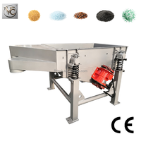 Écran vibrant linéaire anti-adhésif FKJX avec 2 moteurs vibrants pour le tri de granulométrie des granulés de charbon actif et des matières premières chimiques