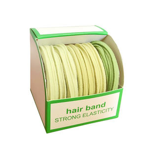 5 teil/schachtel Stoff Elastisches Haars eil Einfache weiche nahtlose Haar gummi Bunt verletzt Haar gummibänder für Kinder partys nicht - Product Image 6