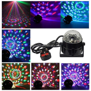 Mini projecteur LED RGB à commande sonore pour voiture/fête, boule disco <span class=keywords><strong>DJ</strong></span>, éclairage d'ambiance pour Noël - Product Image 5