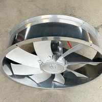 Ventilateur axial industriel électrique bidirectionnel en alliage d'aluminium de 600 mm pour chambre de séchage murale