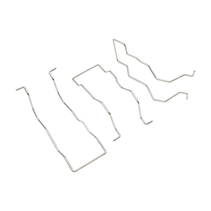 Clip de resorte de alambre plateado personalizado con gancho en zigzag brillante para ensamblaje de hardware basado en diseños OEM - Product Image 1