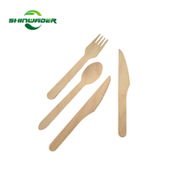 Couverts en bois 100% naturels, biodégradables, qualité alimentaire, prix usine