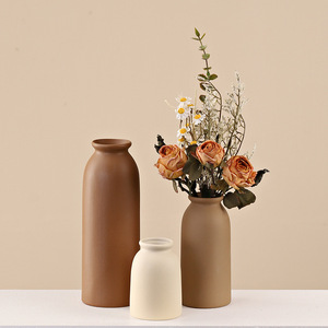Morandi Color Series Vase en céramique grand moyen petit ensemble de trois pièces pour table à manger meuble TV ornement et décoration de <span class=keywords><strong>la</strong></span> maison - Product Image 1