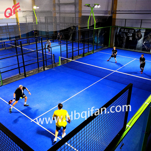 Terrain de padel 20x10m avec structure en acier galvanisé à chaud et amortisseur de chocs pour le parc en bord de lac et la promenade en bord de rivière - Product Image 5