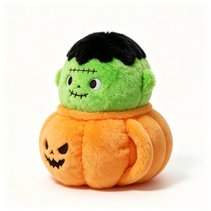 Peluche personnalisée de citrouille Frankenstein, peluche monstre d'Halloween, peluche Jack-o'-lantern Frankenstein, peluche monstre mignonne - Product Image 4