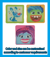 Sac de gel réutilisable personnalisé en forme de dessin animé, compresse chaude/froide, sac de refroidissement, coussin chauffant micro-ondable, soulagement de la douleur, 10x10cm, 70g