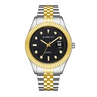 Jam Tangan Quartz Pria Mewah Model Bisnis Trendi Terbaru Laris Manis 41mm Bahan Paduan Baja Tahan Karat Dial Pointer Tahan Air