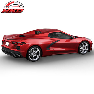 Convient pour Chevrolet Corvette C8 Stingray 2020-2026 2022 Nouveau Spoiler de coffre style Z51 profil bas Noir brillant - Product Image 2