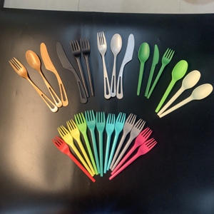 Fabrication de couverts biodégradables sans <span class=keywords><strong>plastique</strong></span>, compostables, en CPLA, avec logo personnalisé, colorés, de différentes tailles, pour les aliments - Product Image 5
