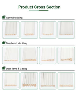 Portes intérieures modernes ignifuges, jambes de porte, moulures imperméables, encadrement blanc apprêté, MDF, bois écologique, durable, résistant au feu - Product Image 5