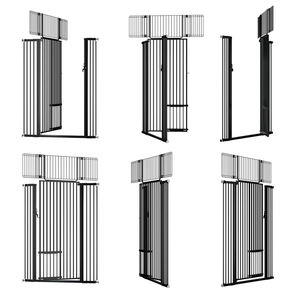 Puerta de seguridad para perros, puerta para mascotas, valla de escalera para puertas, escaleras, corralito ajustable para interiores, seguridad para mascotas, puerta retráctil para mascotas - Product Image 6