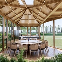 Véranda moderne à toit en pente en aluminium pour extérieur, double vitrage trempé, couleur personnalisée, jardin d'hiver pour villa, jardin, patio