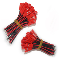 JST SYP 22AWG 50cm laki-laki panjang 2 Pin kabel silikon untuk RC dengung FPV Drone Lipo baterai Printer 3D tahan air