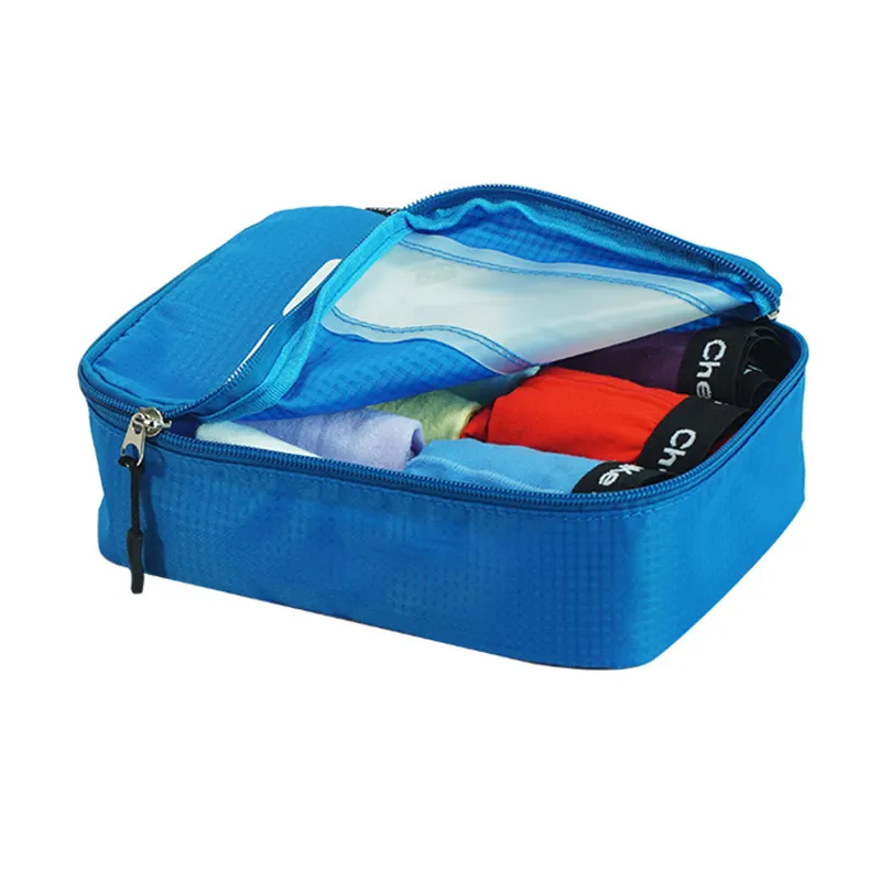 फैक्टरी थोक पोर्टेबल यात्रा भंडारण बैग, ठोस रंग जाल ट्रॉली मामले कपड़े आयोजक बैग