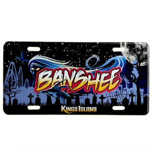 <span class=keywords><strong>Plaque</strong></span> d'<span class=keywords><strong>immatriculation</strong></span> en aluminium perforée 6''x12'' avec support à ventouse, design en relief, couleur personnalisée pour la décoration de voiture - Product Image 4