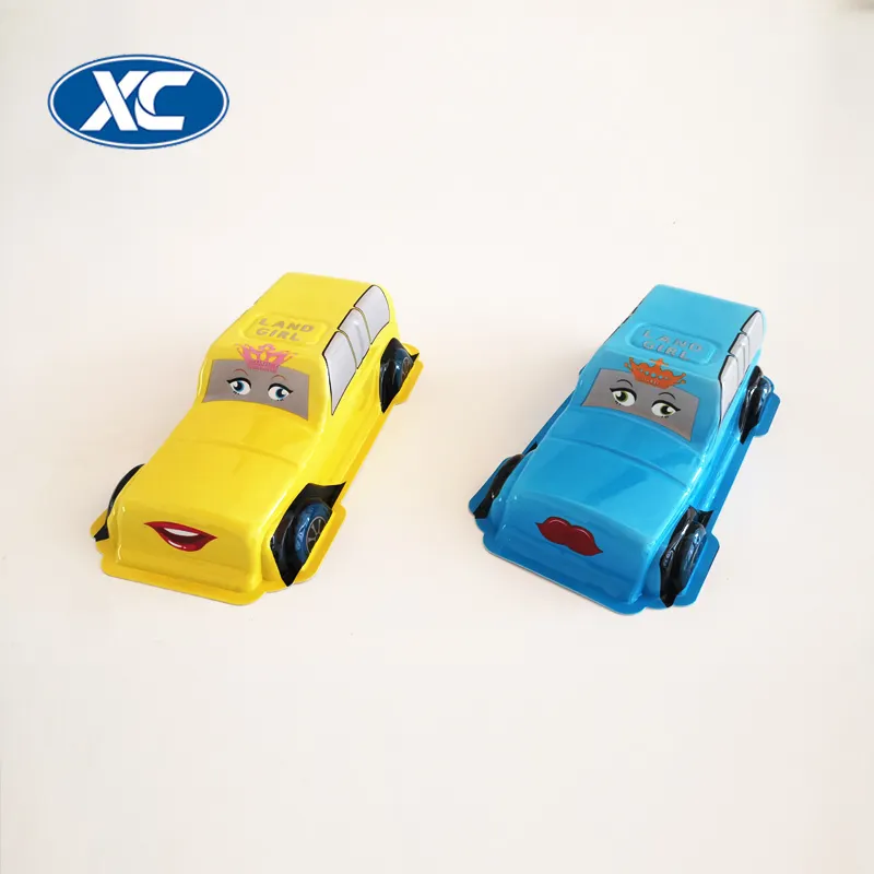 Funny colorful cartoon candy kinder egg toy blister package pvc film