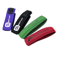 Sangles en néoprène personnalisées avec logo pour puces de chronométrage, auto-adhésives double face, pour genou et poignet, idéales pour la course et les sports