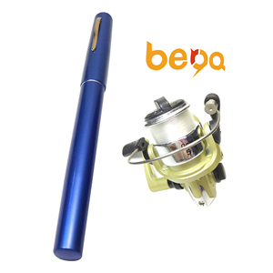 Portable Pocket Telescopic Mini <strong>Fishing</strong> Pole Aluminum Alloy <strong>Pen</strong> Shape <strong>Fishing</strong> <strong>Rod</strong> With Reel Wheel - Product Image 4
