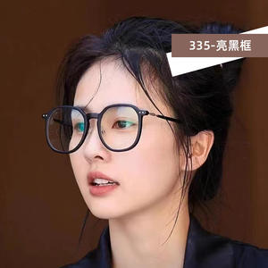 Montures de lunettes rondes pour femmes anti-lumière bleue en TR90, monture complète, verres PC, protection anti-radiation - Product Image 3