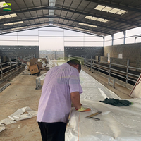 Système de plancher en béton robuste pour mangeoire à sel avec clôture pour ferme ovine de 3000 têtes