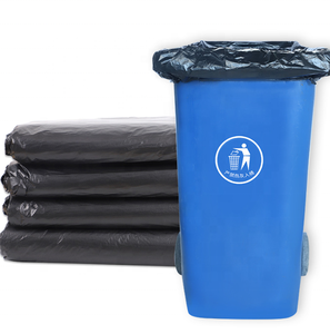 Factory Wholesale Garbage Bag From Turkey Black Colored Custom Strong <b>Cheap</b> High Quality Garbage Bags Trash Bag Customized Roll - Product Image 1