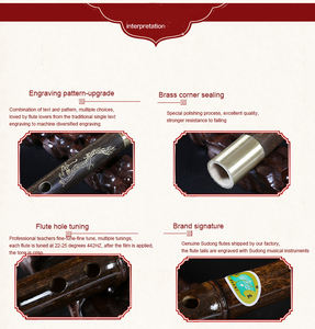 Starway Personalizado Exquisite Tradicional Handmade Instrumento Musical Flauta De Bambu Da Nação Chinesa De C D E F G Chave - Product Image 6