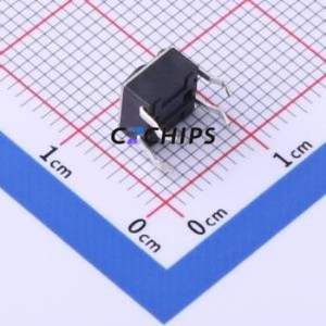 TS-1095PD-A1B2-D2 Tactile Switch Through hole-4P,6x6mm Switch Single Pole Single Throw Round Button 1.8N Through Hole - Product Image 2