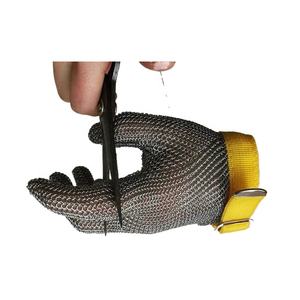 Gants <span class=keywords><strong>de</strong></span> protection en <span class=keywords><strong>cotte</strong></span> <span class=keywords><strong>de</strong></span> mailles taille XL 316 <span class=keywords><strong>maille</strong></span> métallique en acier inoxydable résistant aux coupures finition galvanisée doublure en coton bon prix Stock - Product Image 2