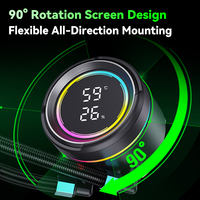 Refroidisseur de processeur liquide ARGB SNOWMAN 360 mm, système de refroidissement par eau RGB avancé avec ventilateurs en aluminium haute performance pour l'overclocking