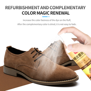 Suministro de fábrica Limpieza en aerosol para el cuidado del calzado en color natural Nubuck Suede Leather Liquid Shoe Polish Quitamanchas - Product Image 3