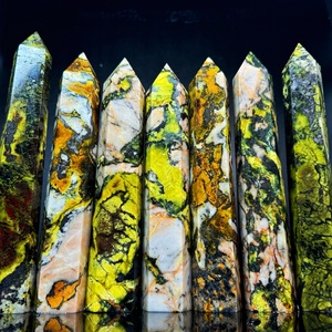 Venta al por mayor, fábrica de cristal Fanshi, columna grande, varita de piedras preciosas, decoración artesanal, torre de piedra <span class=keywords><strong>Ponderosa</strong></span> de cuarzo curativo Natural para - Product Image 1