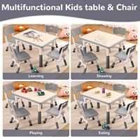 Chaise de bureau moderne pour tout-petits, ergonomique, écologique, réglable en hauteur, empilable, durable, avec plateau en plastique et bois, pour l'école et la gym