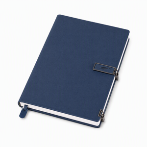Carnet classique à boucle carrée B5 avec couverture en tissu et fermoir pour la rentrée scolaire et les remises de diplômes - Product Image 1