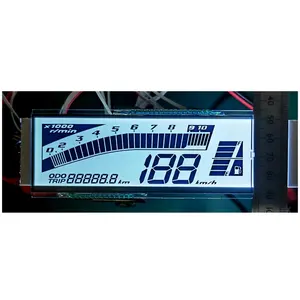 Pantalla LCD Mono-segmento de velocímetro, cristal de pantalla de siete segmentos personalizado, 7 segmentos, con controlador IC HT1621