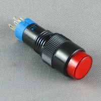 Interrupteur à bouton-poussoir lumineux 6V vert 1NO1NC 10mm, fourni par l'usine