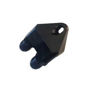 Service de fraisage CNC personnalisé, aluminium anodisé argenté, adaptateur de refroidisseur d'huile 8HP selon votre dessin - Product Image 3